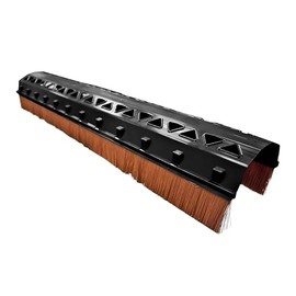 Decket Ridge ventilation with brush, fan against moisture, dust and dirt, water and UV-resistant ridge fan, adjustable to various roof types, brick red