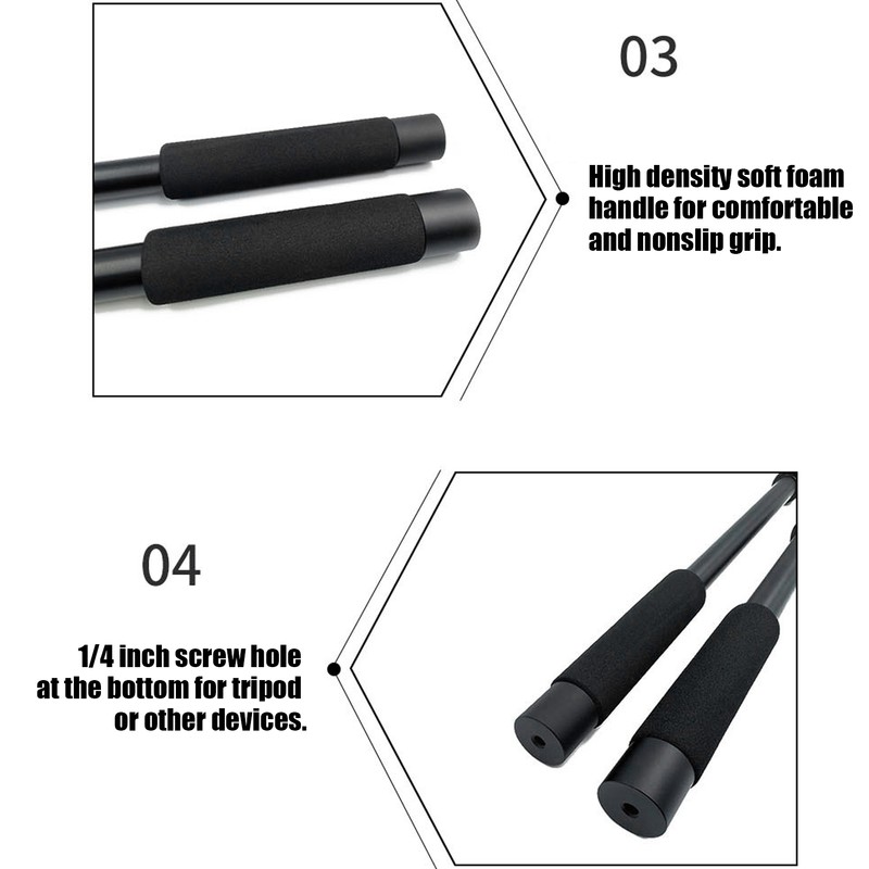 Mic Boom Arm Portable Soft Foam Handle Easy Operation Aluminium