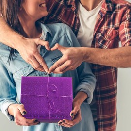 BEISHIDA Purple Star Gift Wrapping Paper Solid Color Metallic Shine Gift Wrap Paper,Rainbow Shiny Packing Paper for Birthday,Christmas Wrapping Paper,DIY Decorations-12 Sheets Folded 20inx28in