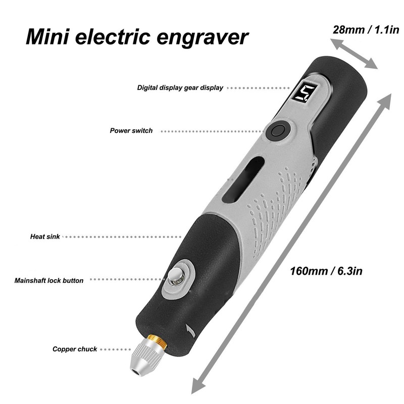 Mini Cordless Rotary Tool Kit, 113 Accessories Multi Purpose 5V