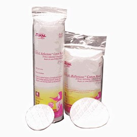 Dukal Reflections Cotton Rounds, White, 50 Count