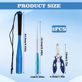 Fish killer, fishing accessories, fishing pliers, hook remover, dead striker fish killing pliers, split ring pliers, fishing accessories set, dead striker fishing pliers made of stainless steel, hook