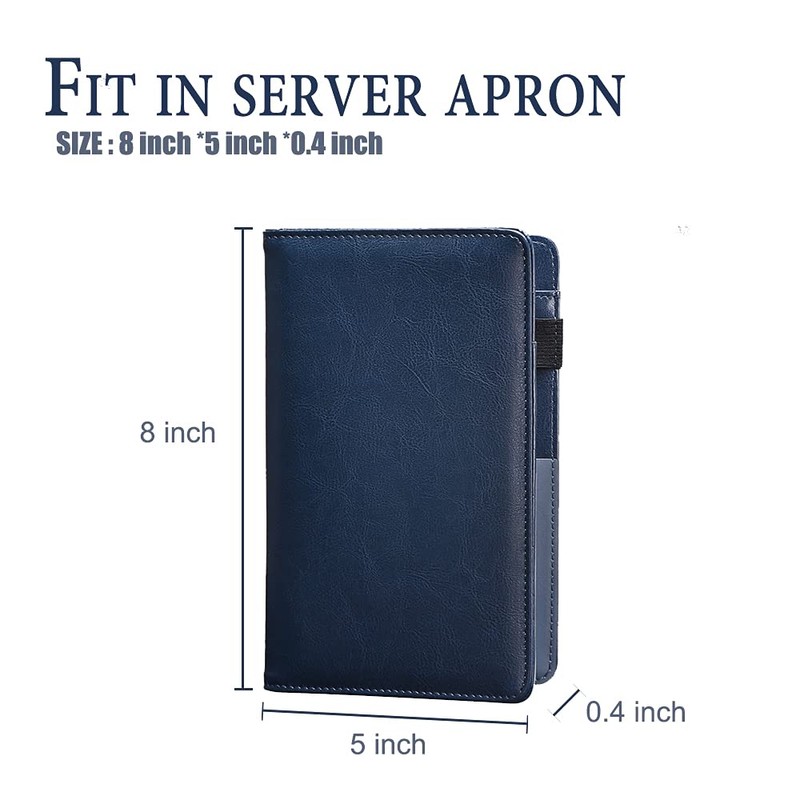 Server Books For Waitress/Waiter Book with Zipper Money Pocket,Cute Waitress