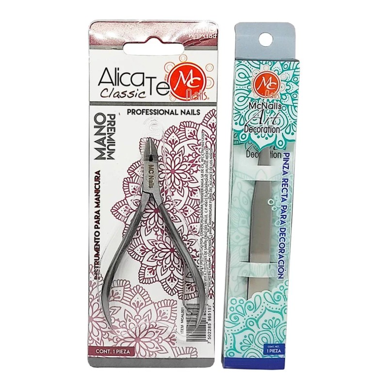 Mc Nails Mega Kit Profesional Uñas Acrílicas + Lampara 36