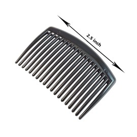 imioxo Black Hair Comb slide Clip Hairpin Side Combs Pin for Women and Girls - Pack of 1