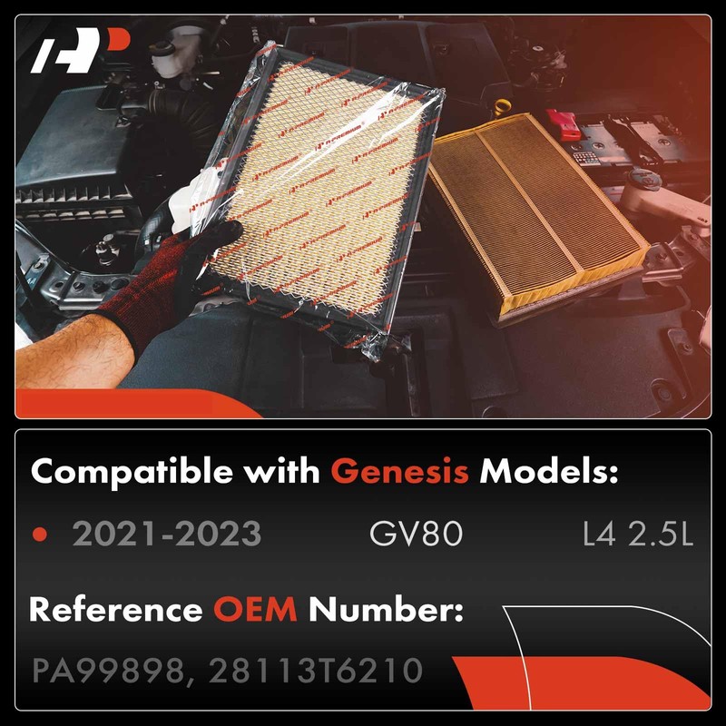 A-Premium Engine Air Filter Compatible with Genesis GV80 2021 2022