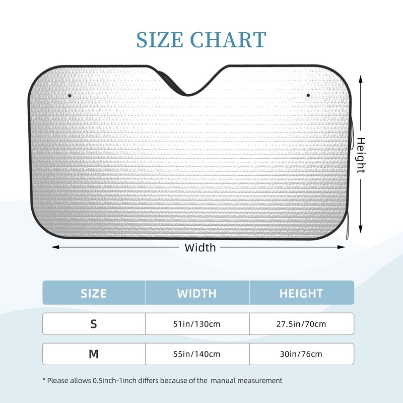 Dujiea Car Front Window Sunshade, Funny Driving Bear Foldable Auto
