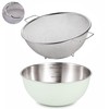 304 Stainless Steel Rice Washing Bowl and 40 Mesh Strainer