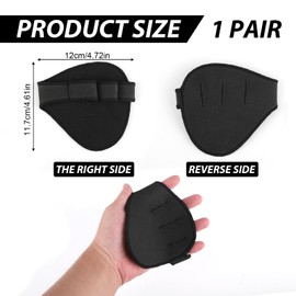 Dumhuts Grip Pads für Pull-Ups Fitness Krafttraining Bodybuilding Handschuhe gepolstert aus Neopren für maximalen Grip, bequeme Alternative zu Fitnesshandschuhen