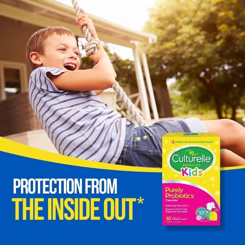 Culturelle Probiotico Diario Infantil Masticable Bayas Frutos Rojos
