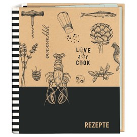 moses. ‘Love to Cook’ Recipe Binder in DIN A5, Cook & Style Recipe Book with 25 Recipe Sheets and 5 Index Pockets, The Individual Cooking and Baking Book to Write In Yourself, 80668