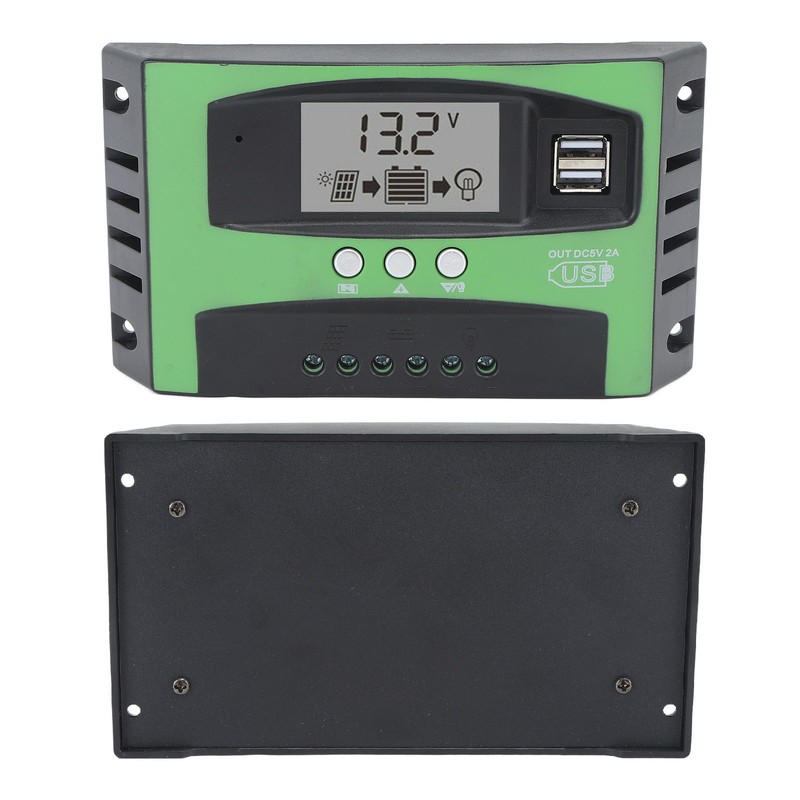 Solar Charge Controller with Dual USB Port 12V 24V MPPT