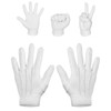 MUNSKT Cosplay Costume Accessories Kits, Hats Cap, White Gloves,Fake Beard,Buttons