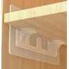 12 No Drill Cabinet Shelf Clips, Adhesive Shelf Bracket, Shelf