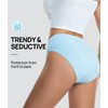 SUNCHIRI Women's High Cut Incontinence Underwear, Washable Leakproof Reusable High