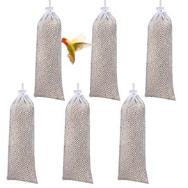 6Pcs Finch Feeder, Finch Feeder for Wild Birds, Garden, Backyard, Thistle Bird Feeder Easy-Fill Design for Bird Lovers and Nature Enthusiasts