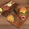 Large Acacia Wood Cutting Board with Handle, 16 x 8