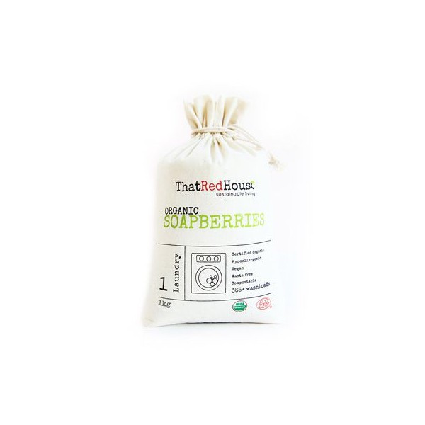 THAT RED HOUSE Organic Soapberries 1kg Natural Laundry Detergent