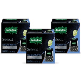 Dogadan Select Earl Grey, Premium Black Tea with Bergamot Flavor & Fruit Pieces, Caffeinated, Individually Wrapped Tea Bag Sachets, 10 Count (Pack of 3)