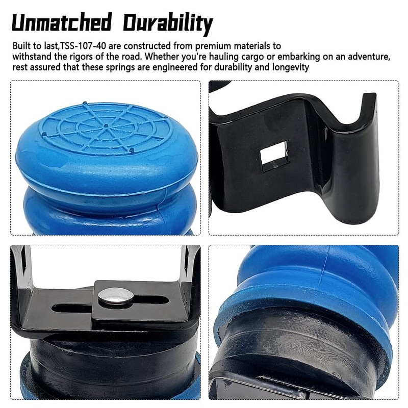 GOLACOD Trailer Auxiliary Spring Kit TSS-107-40 - Left & Right