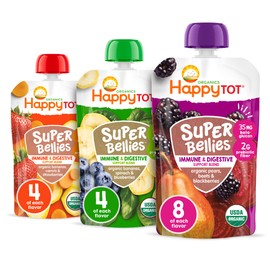 Happy Tot Organics Super Bellies Variety Pack, 4 Ounce(Pack of 16)