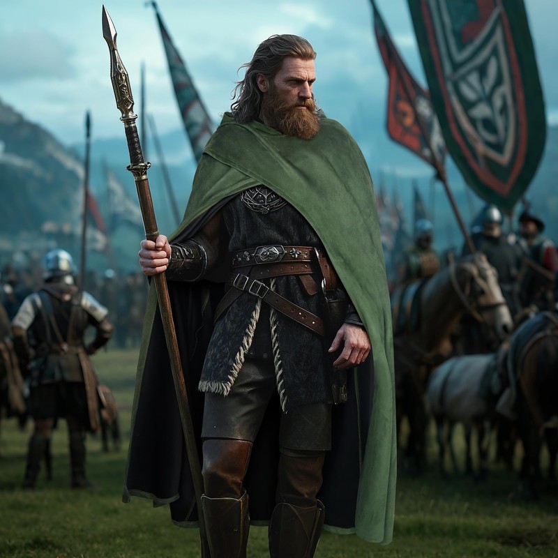 keland Medieval Cape with Hood Renaissance Hooded Cape Hobbit Costume