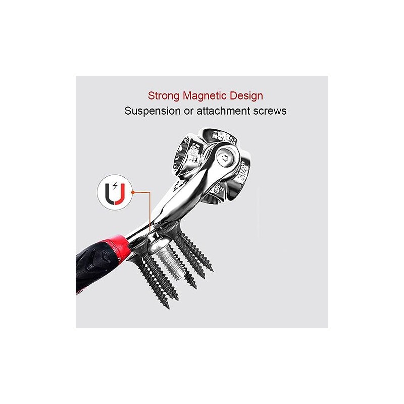 Universal Wrench 52 in 1 Socket Wrench Multifunction Wrench Tool