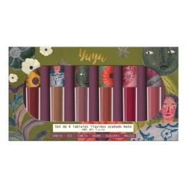 Set 6 Labiales Líquidos Mate Multicolor Yuya