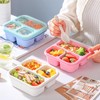 Bento Box, 8 Pack 3 Snack Containers Reusable Lunch Box,