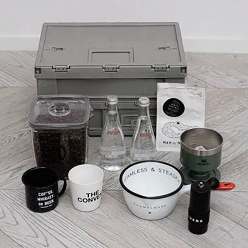 SHIMOYAMA PP Lidded Home Storage Box, 19L/5Gal, Foldable Storage Drinks