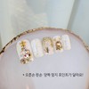 White Christmas Homemade Nail Tips - Long Square / 화이트