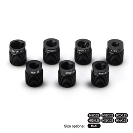 Aluminum Alloy Gear Shift Knob Adapter Kit – 7-Pack Universal Fit for M10x1.25/M12/M14/M8/M6 Threads, Quick Installation Nut Inserts for Car/Truck/SUV Manual Transmission