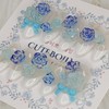 Ice Rose Handmade Nail Tips - Oval S / 얼음장미