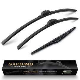 GARDIMU Front and Rear Windshield Wiper Blades, 3 Pcs Front and Back Windshield Wipers Blades Replacement for Lexus UX 250h 300h 2019-2025, 26" 16" 12", Car Window Wiper Blades from 2019 to 2025