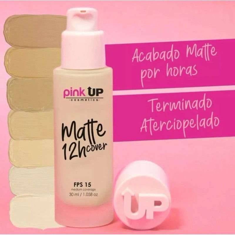 Maquillaje Liquido Matte Cover 12 Horas Pink Up