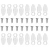 Sourcing Map 200Pcs Transparent White Picture Frame Backing Hardware Clip