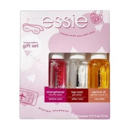 Essie Limited Edition Gift Set, Strengthener/Top Coat/Apricot Oil, Clear