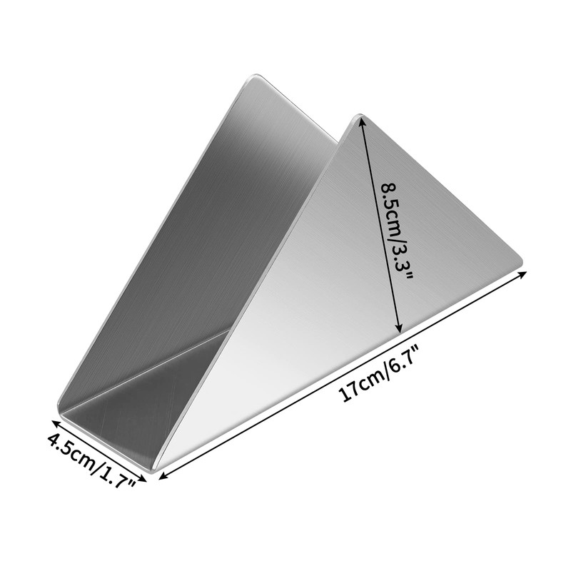 luvtree Silver Stainless Steel Napkin Holders for Table,Metal Napkin Dispenser