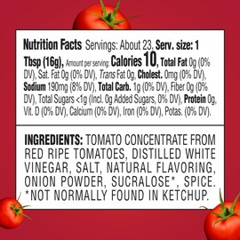 Heinz Tomato Ketchup with No Sugar Added, 13 oz Bottle