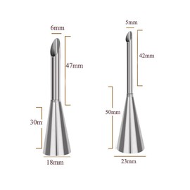 Tomedeks Pack of 4 doughnut filling, doughnut syringe for jam, filling nozzle for doughnuts, reusable, for cupcake puff filling with creamy jam