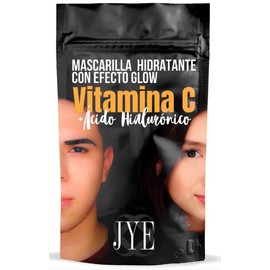 JYE 10 piezas Mascarilla Facial Hidratante Ácido Hialurónico y Vitamina C, Piel mas suave y tersa, ideal para aplicar antes de un evento especial o...