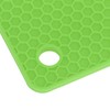 5Pcs Silicone Trivet Mat Square Round Honeycomb Hot Pad Non