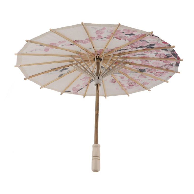 Chinese Oiled Paper Umbrella Handmade Paper Umbrella with Wood Handle