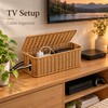 Under-Desk Cable Storage Box for Cord Organization – Hand-Woven Hanging