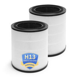 4000 Replacement Filter Compatible With BOSCH 4000 Air Purifier,3-In-1 HEPA Activated Carbon Filter 2 Pack
