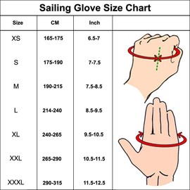 TRUE SAILORS Winter Men Sailing Gloves Full Fingers All Weather Gripping Gloves