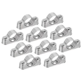 TA-VIGOR 10Pcs Pipe Support Pipe Bracket Clamp, 20mm Pipe Wall Mount Ceiling Mount Rigid Pipe Straps for Pipe Tube Wire Fixing, Laying Plumbing, Electricity, Exhaust