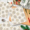 4Pcs Christmas Swedish Dishcloths Gold Silver Snowflake Kitchen Towels Winter