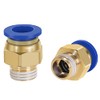 Pneumatic Push-in Fitting 3/8 Inch to 10 mm Pack of