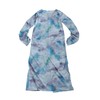 antiqua Tie-Dye Pattern Sheer Dress Ladies YP-00148 OneSize Blue Mix